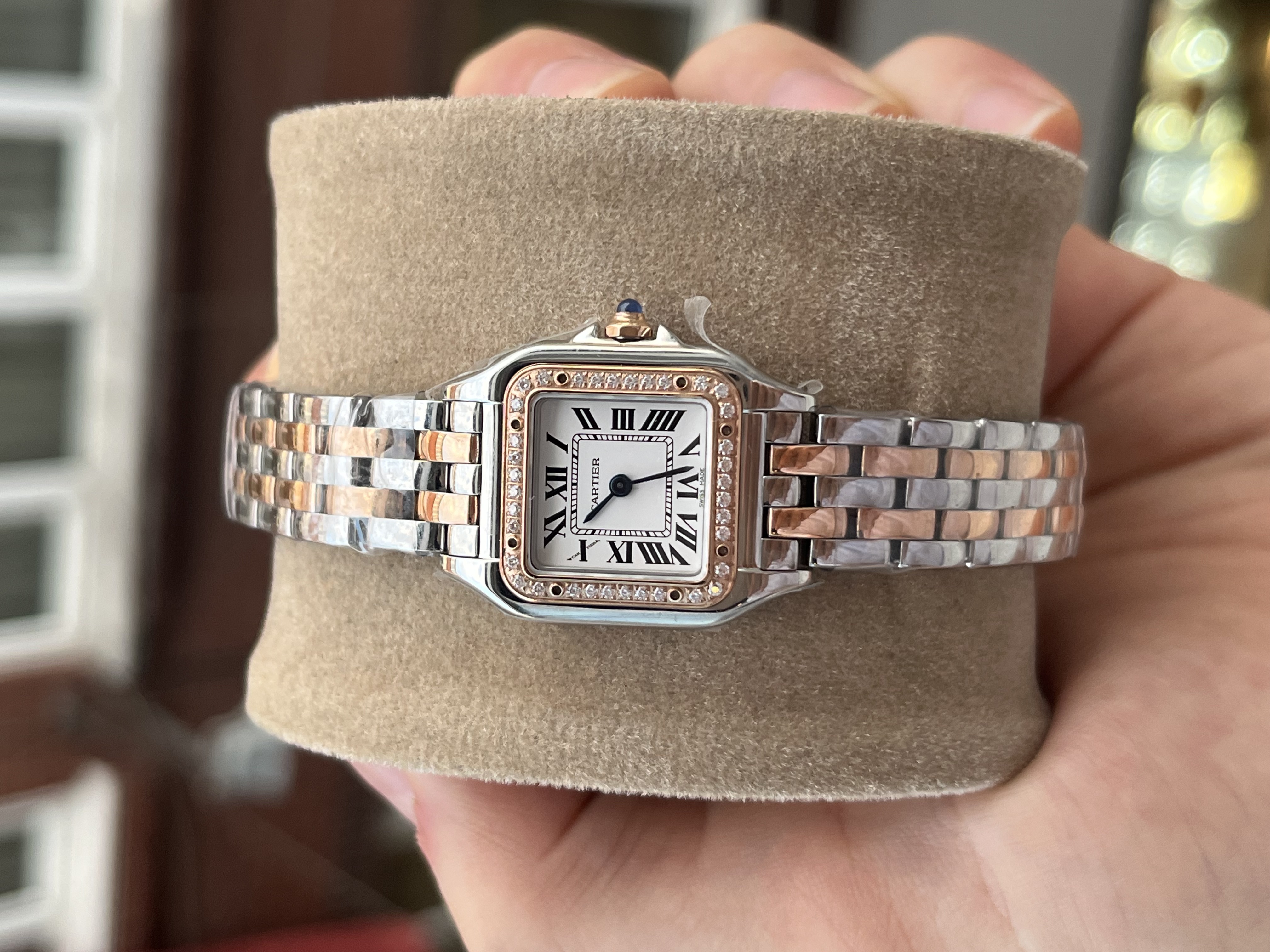 Cartier Panthere Rose Silver Taşlı 22mm Small Superclone