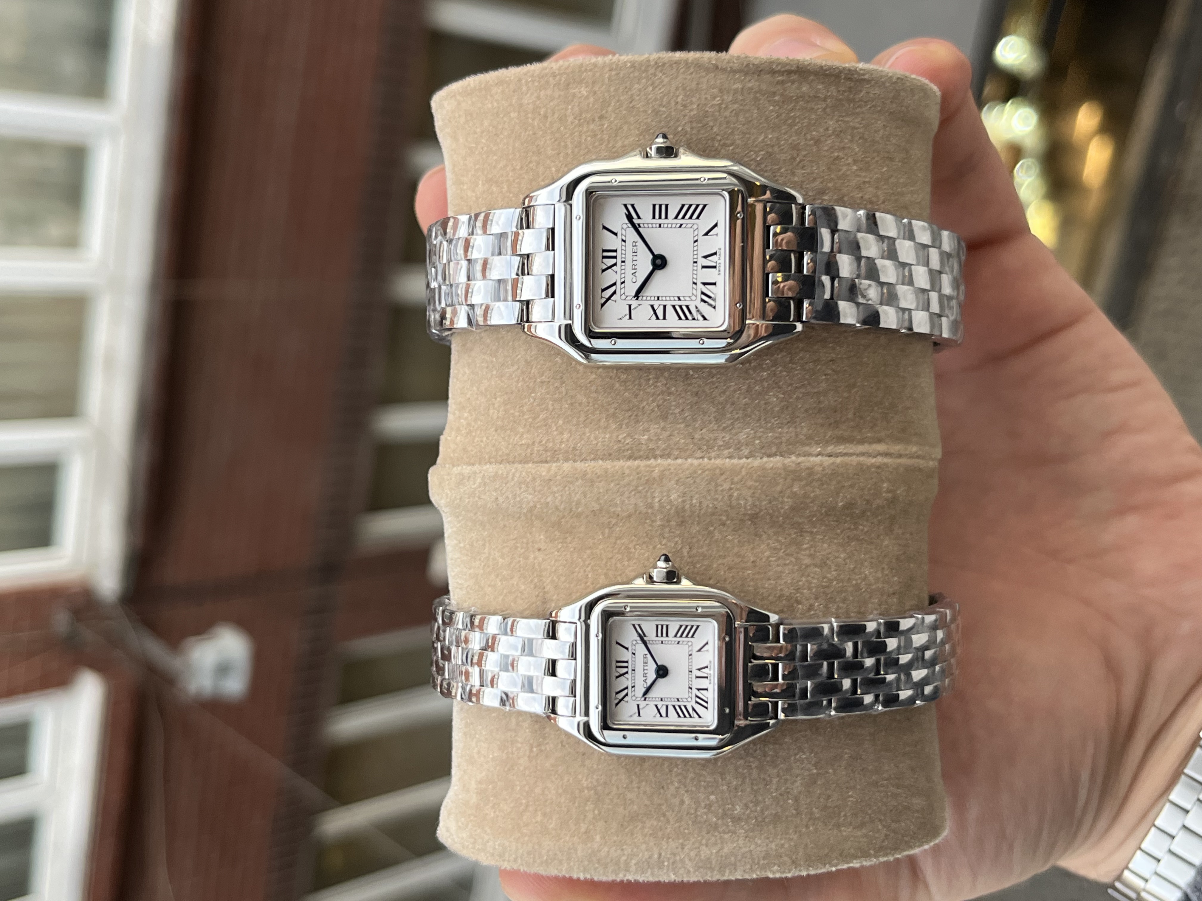 Cartier Panthere 27mm Medium & 22mm Small Silver Superclone