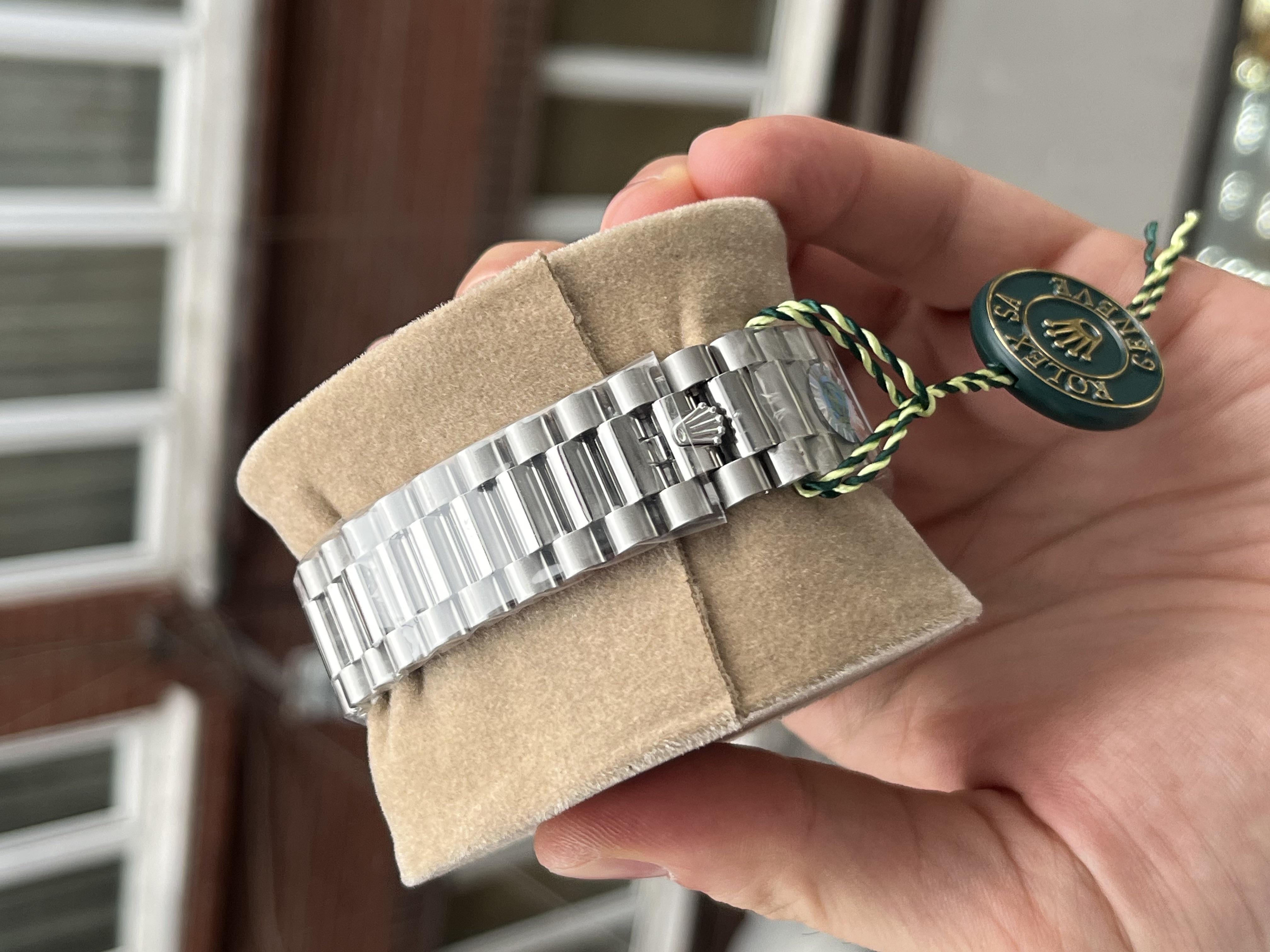 Rolex Day-Date Ice Blue President Roman Dial Superclone 40mm