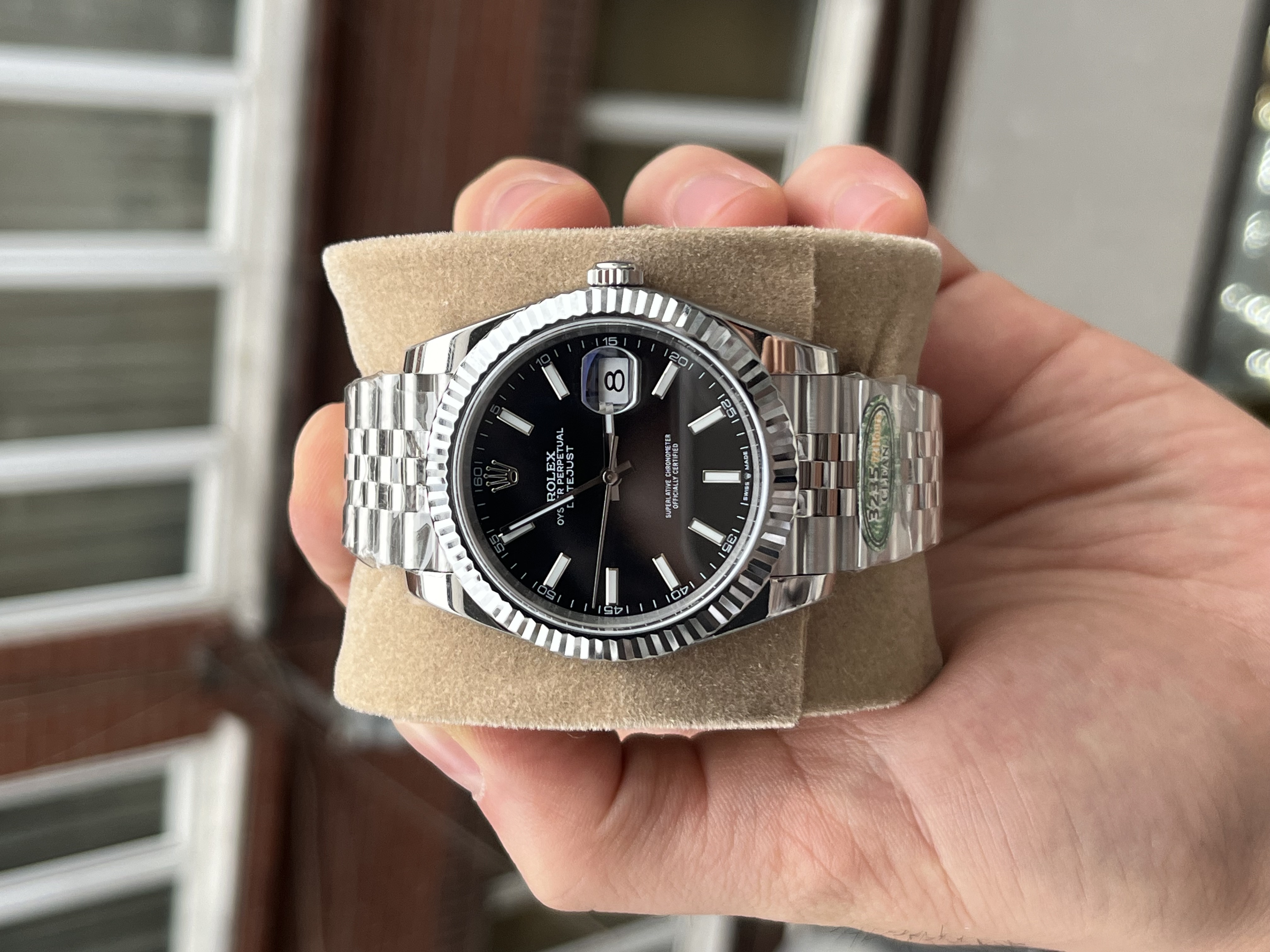 Rolex Datejust Siyah Jubilee Superclone 41mm