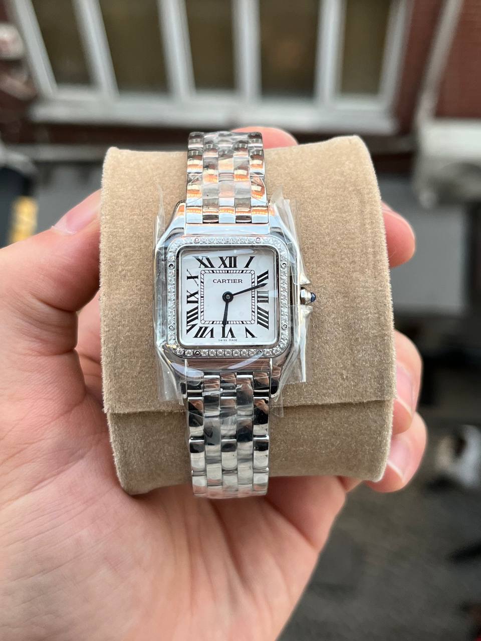 Cartier Panthere Silver Taşlı 27mm Medium Superclone